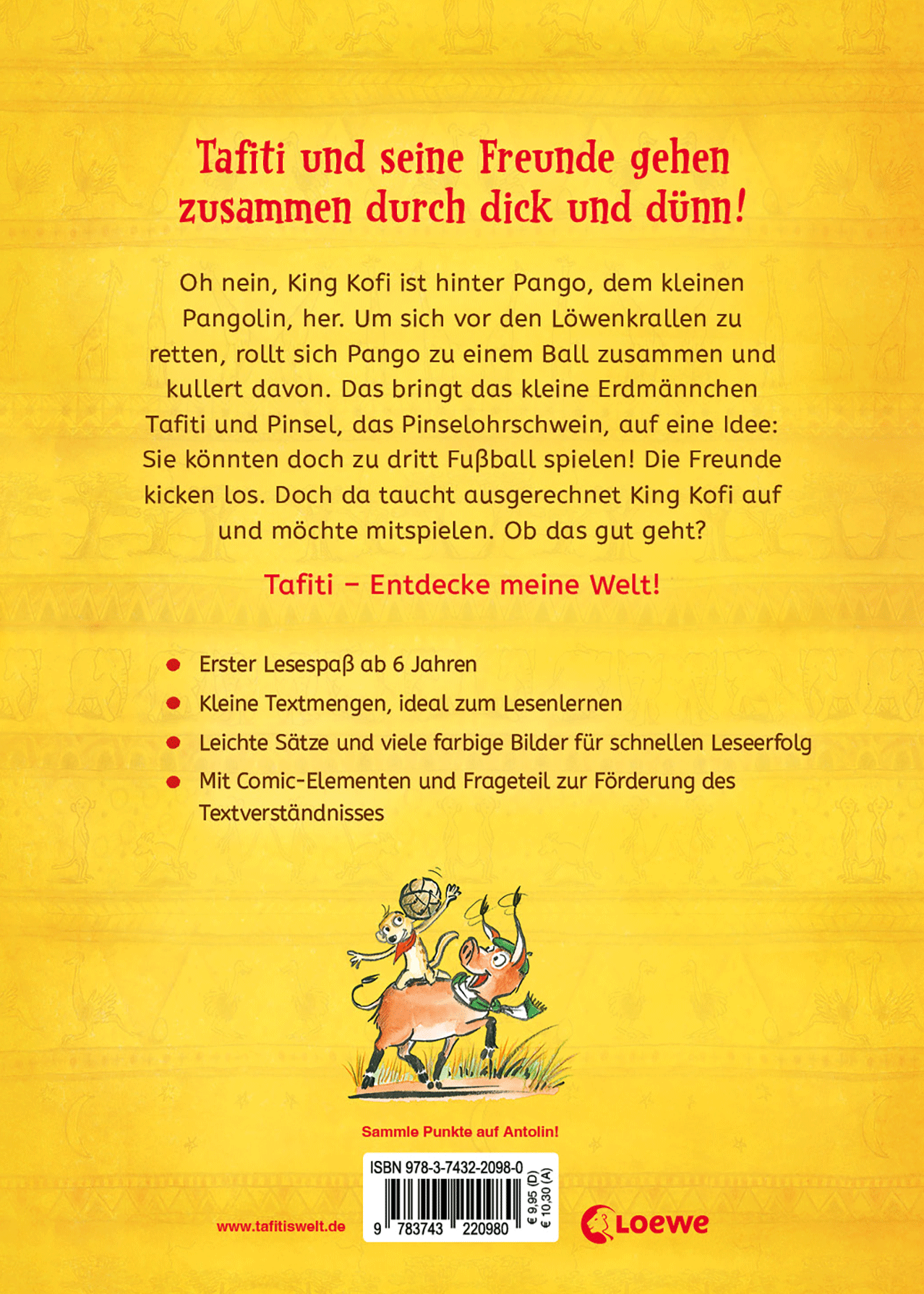 Tafiti und seine Freunde (Band 1) - Das große Fußball-Turnier 9783743220980_01