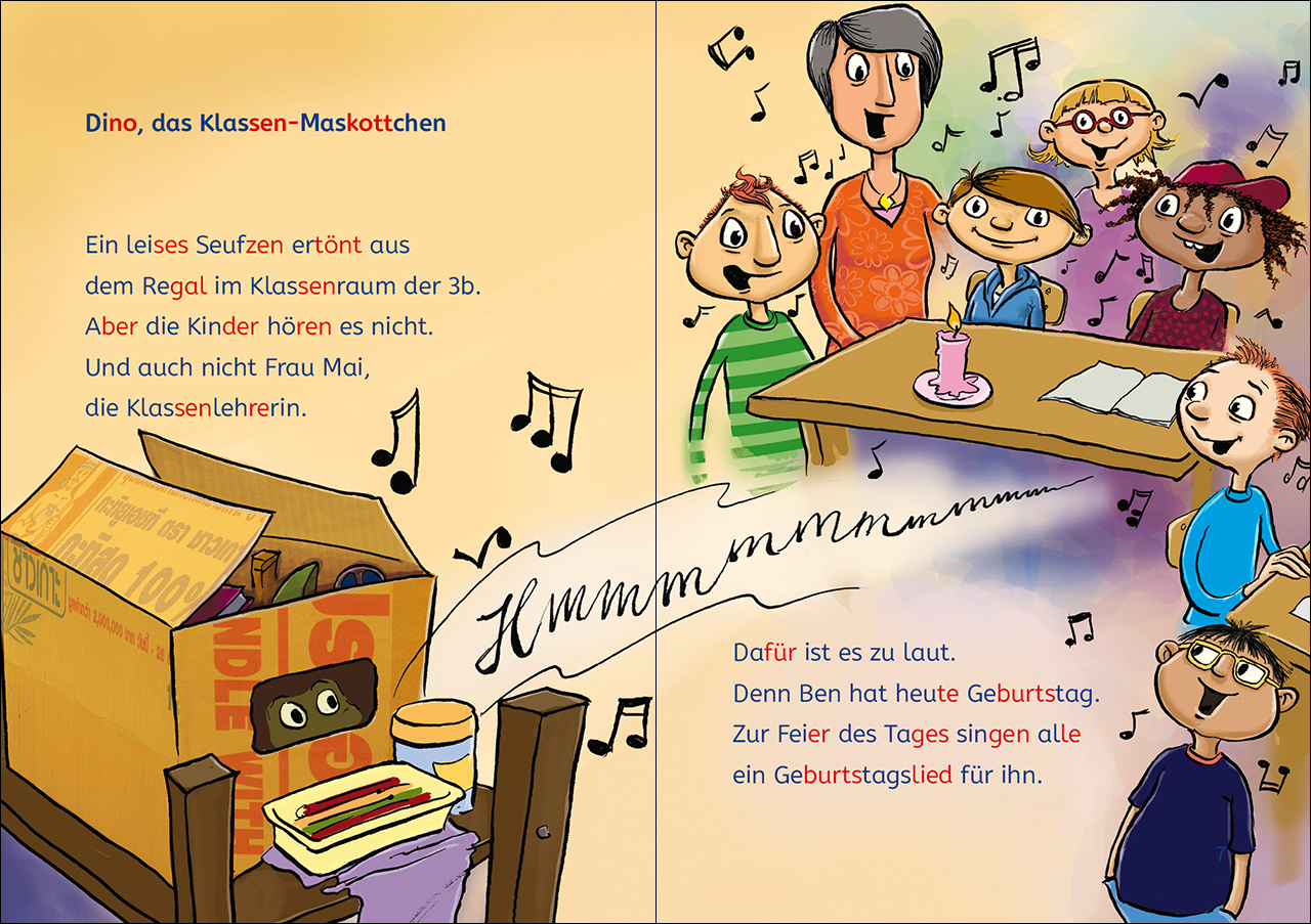 Leselöwen 2. Klasse - Drei Freunde retten die Schule 9783743214378_1