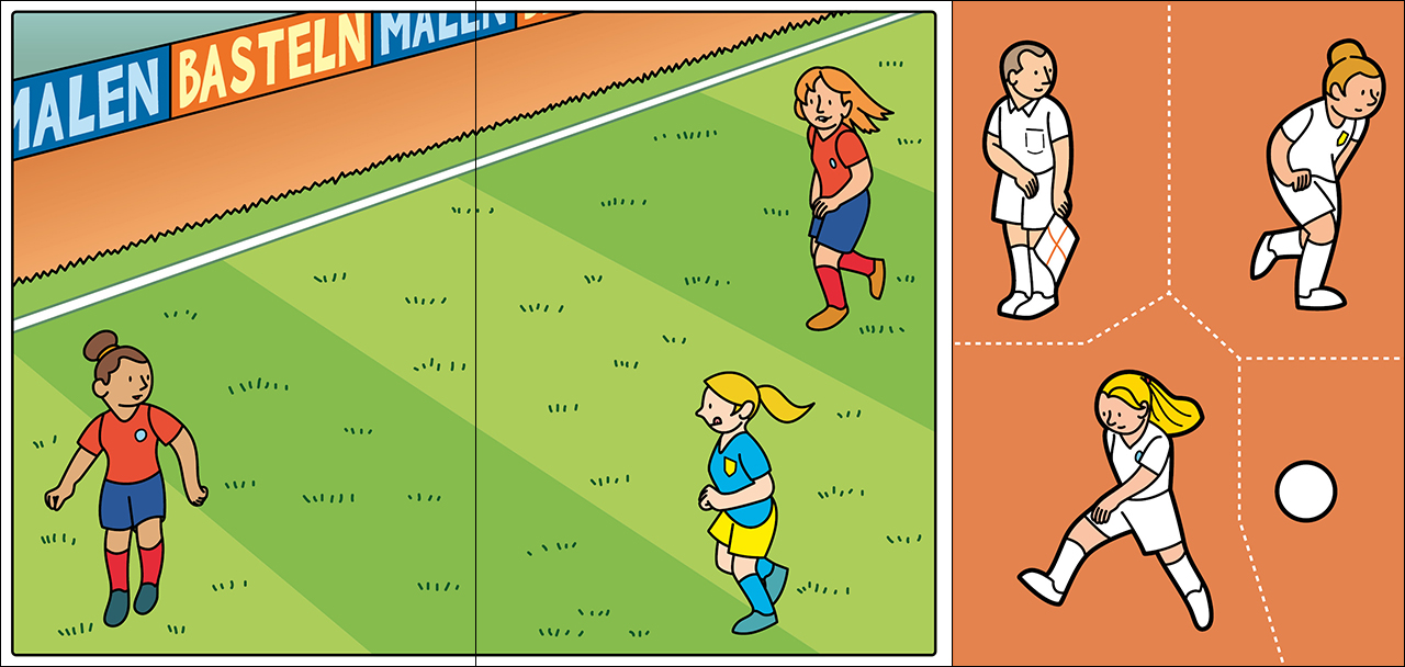Wir basteln! - Malen, Ausschneiden, Kleben - Fußball  9783743210448_4
