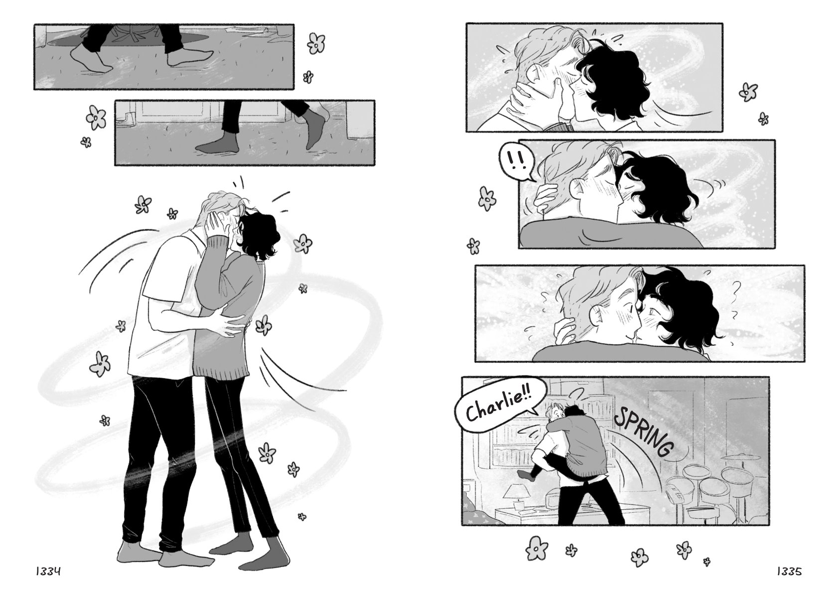 Innenseiten der Graphic Novel von Heartstopper von Alice Oseman