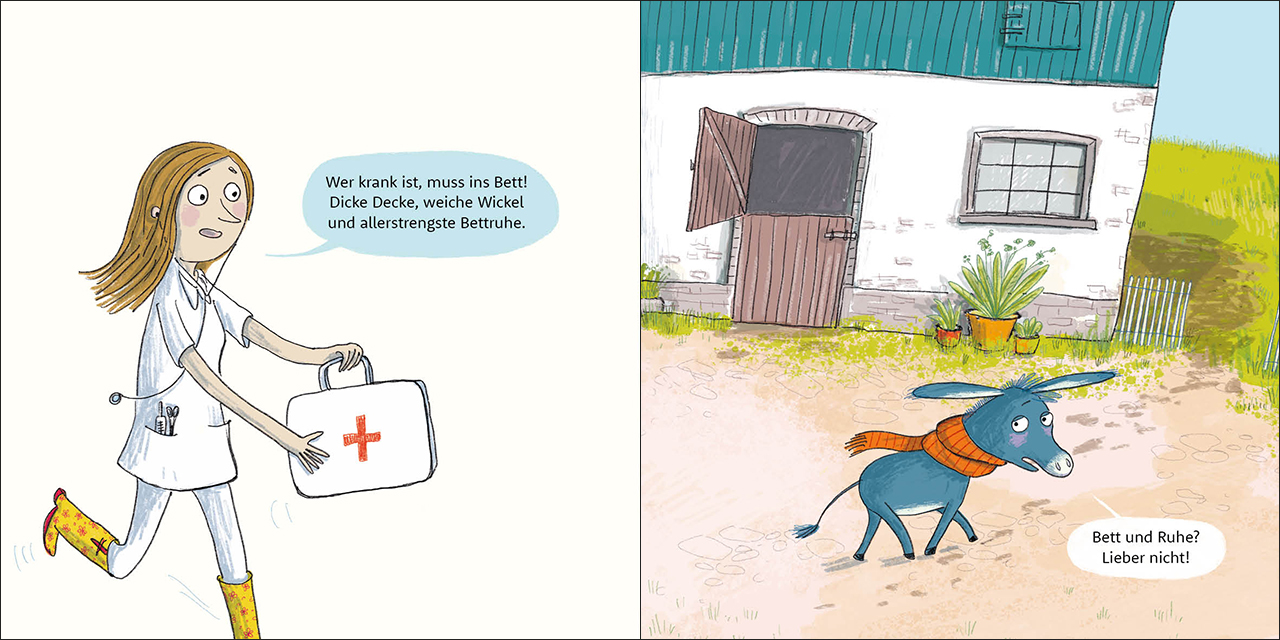 Little Donkey No-Never-Ever - Being Sick 9783743210103_4