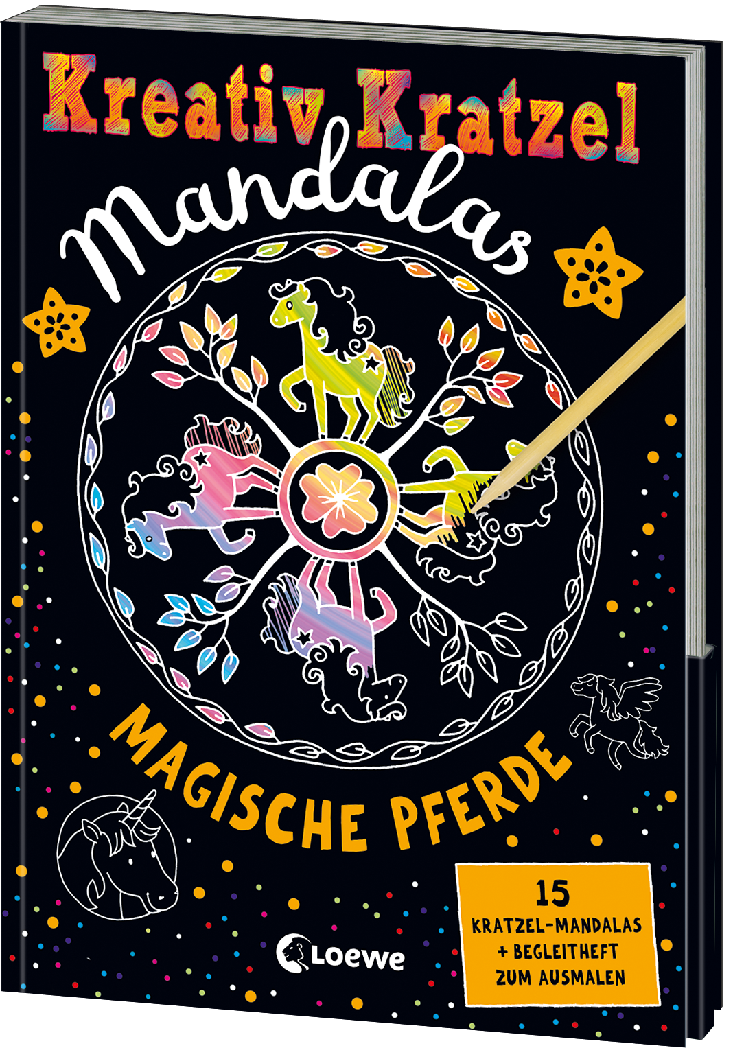 Creative Cratching Mandalas: Magical Horses 9783743200746