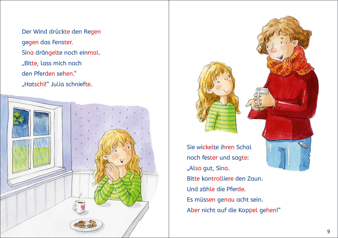 Leselöwen Lesetraining 2. Klasse - Das verletzte Wildpferd 9783743210622_3