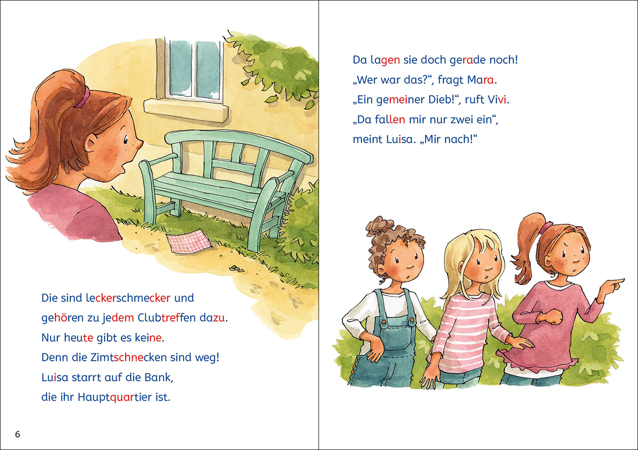 Leselöwen Lesetraining 2. Klasse - Ein Fall für die Mädchenbande 9783743210615_2