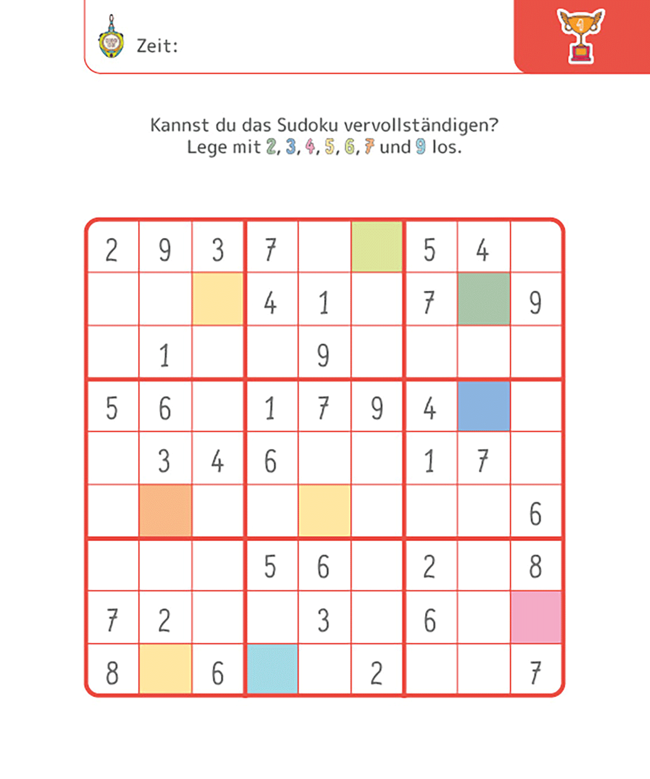 Sudokus für clevere Kids 8+ [rot] 9783743226715_12