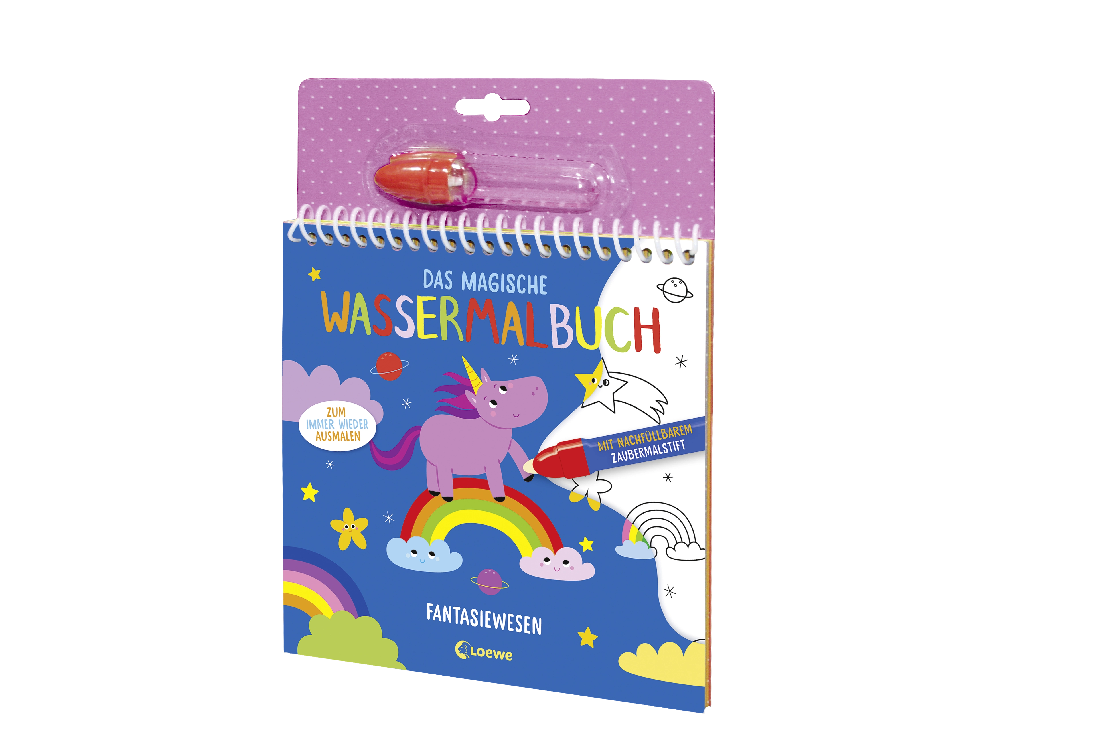 Das magische Wassermalbuch - Fantasiewesen