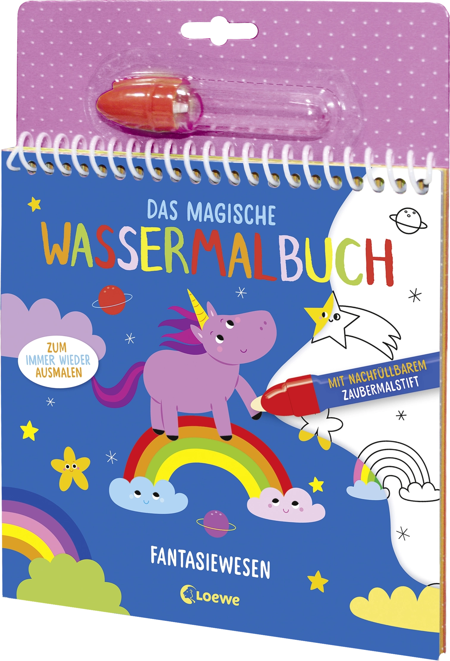Das magische Wassermalbuch - Fantasiewesen