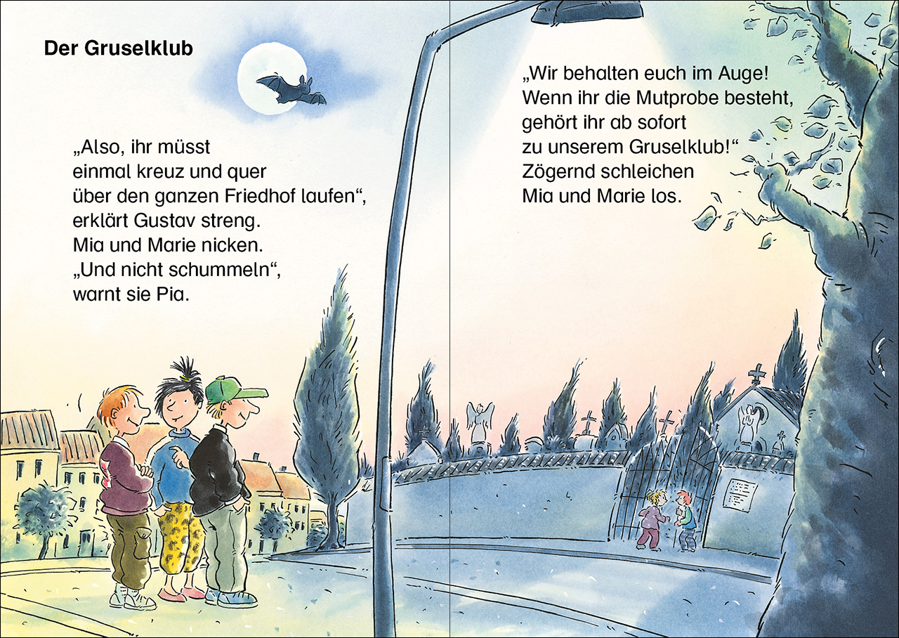 Leselöwen - Das Original - 7-Minuten-Geschichten zum Lesenlernen - Achtung, Gänsehaut-Gefahr! 9783743214262_1