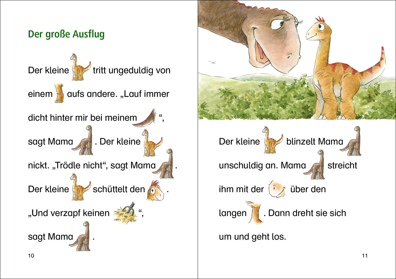 Lesenlernen in 3 Schritten - Die schönsten Dinogeschichten 9783743212930_1
