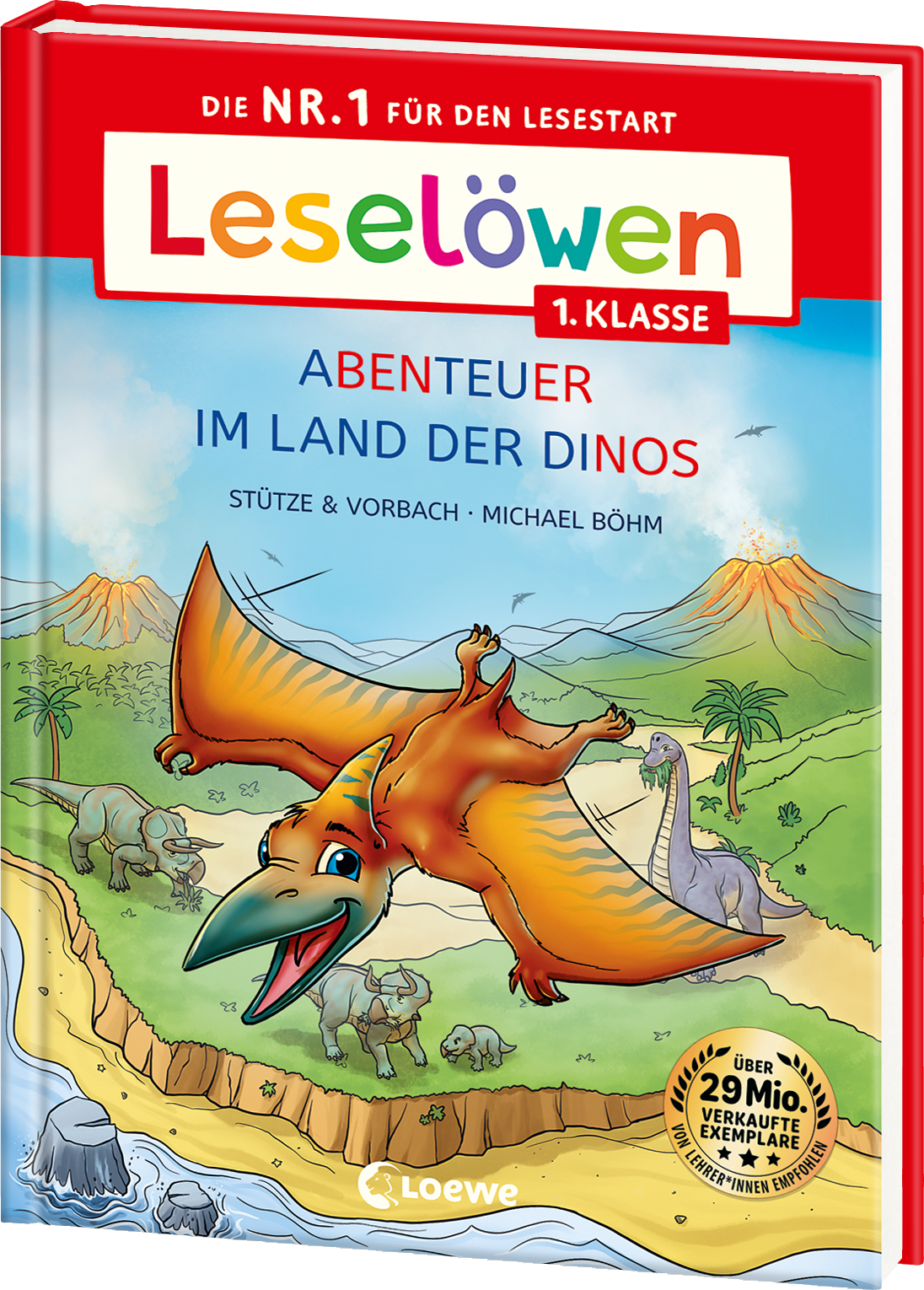 Leselöwen 1. Klasse - Abenteuer im Land der Dinos 9783743217805