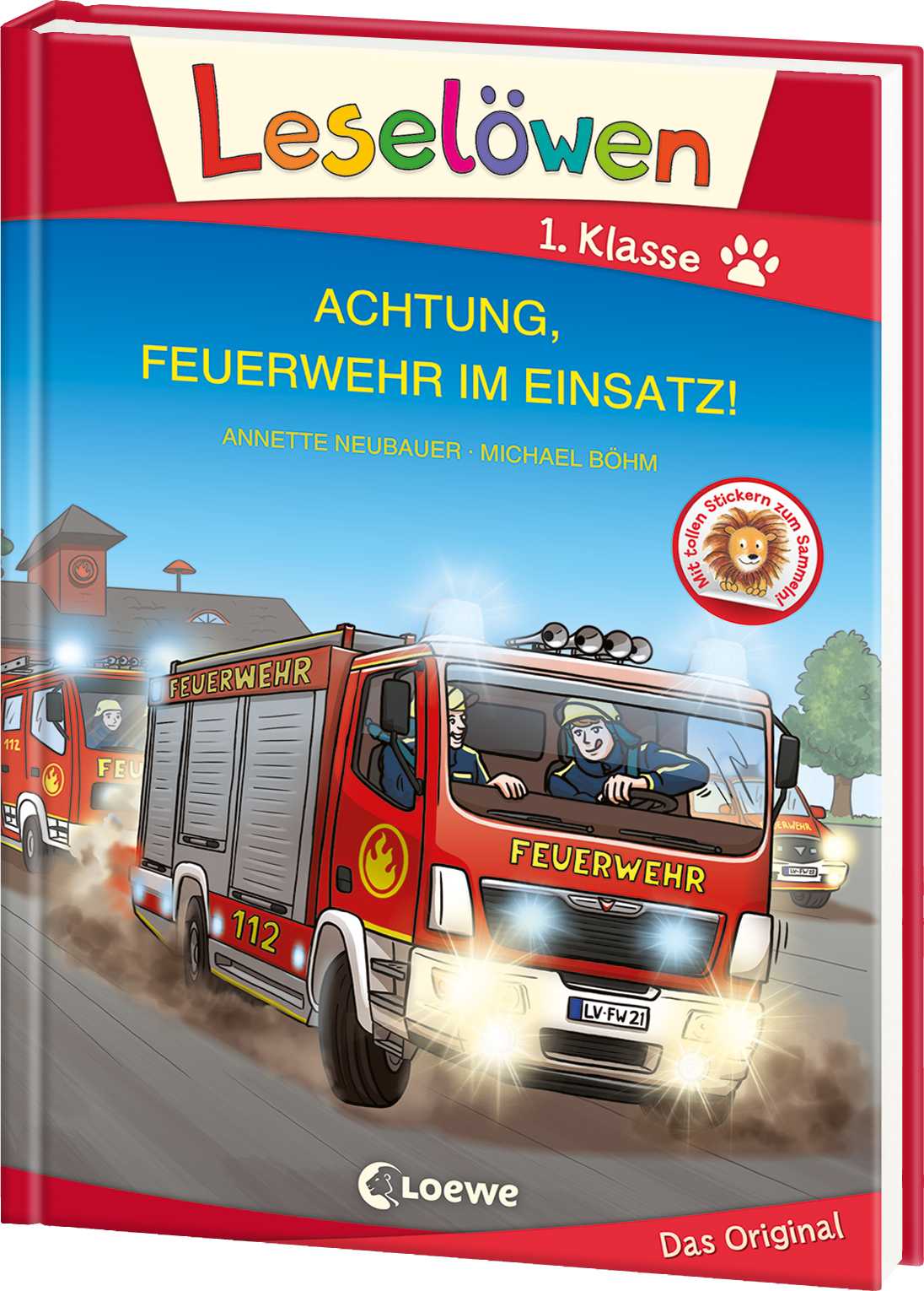 Leselöwen 1. Klasse - Achtung, Feuerwehr im Einsatz! (Großbuchstabenausgabe) 9783743207585 Leselöwen 1. Klasse - Achtung, Feuerwehr im Einsatz! (Großbuchstabenausgabe) 9783743207585