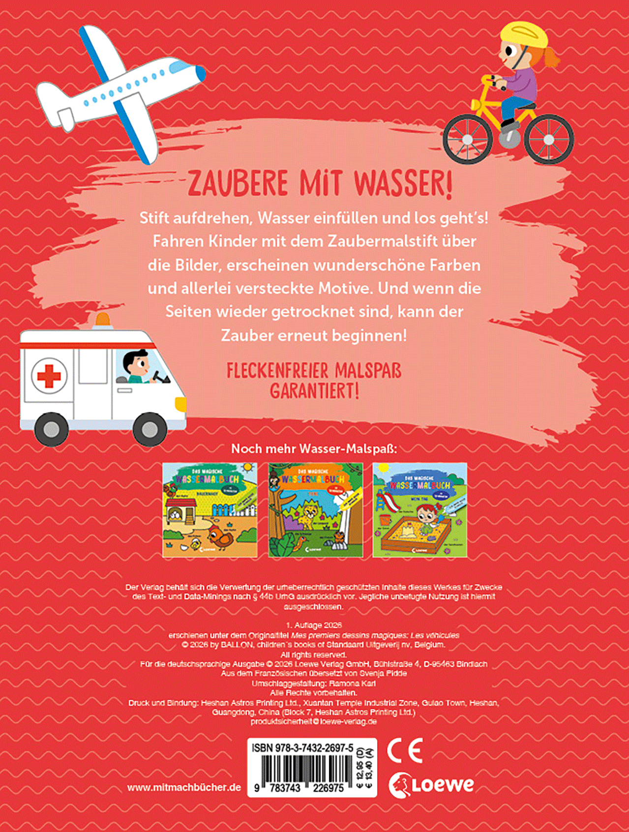 Das magische Wassermalbuch - Fahrzeuge 9783743226975_01