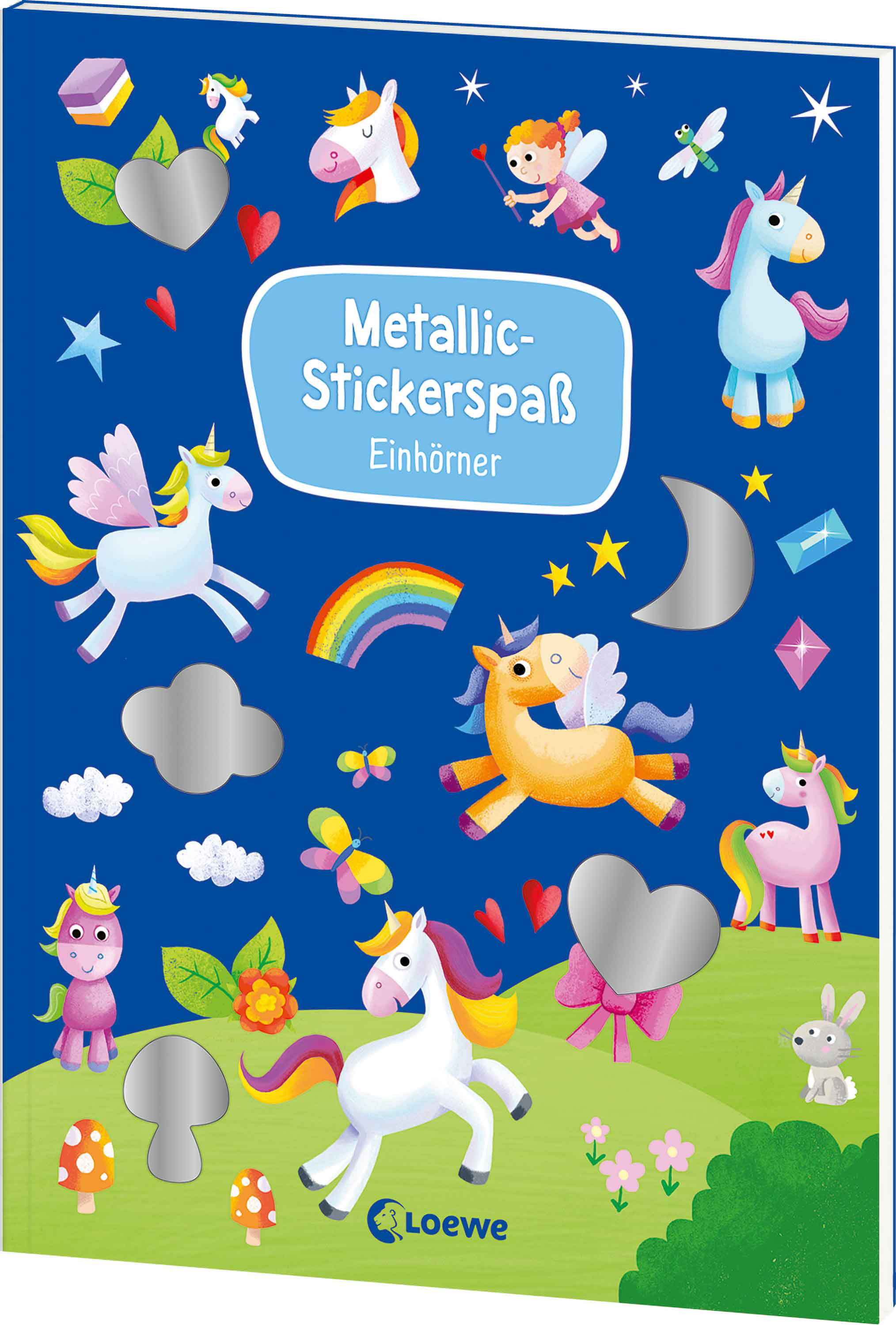 Metallic-Stickerspaß - Einhörner 9783743223684
