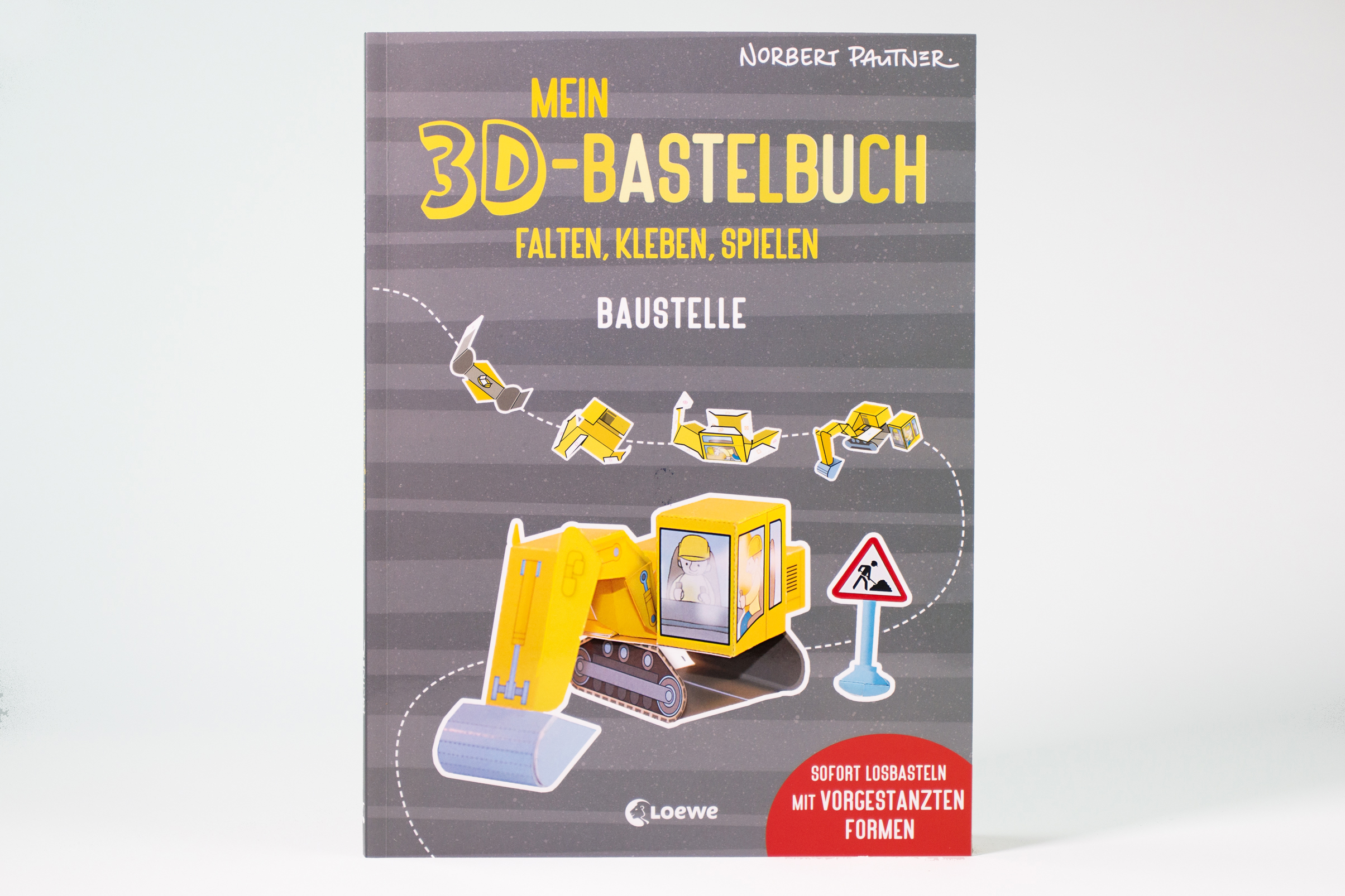 Mein 3D-Bastelbuch - Falten, kleben, spielen - Baustelle 9783743219410_1