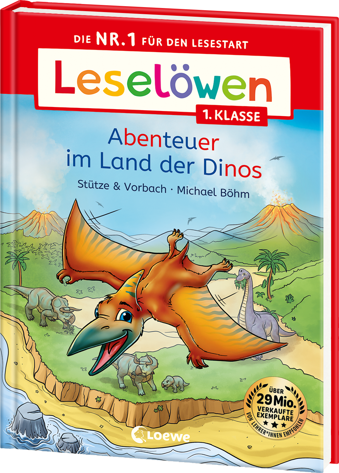 Leselöwen 1. Klasse - Abenteuer im Land der Dinos 9783743216327