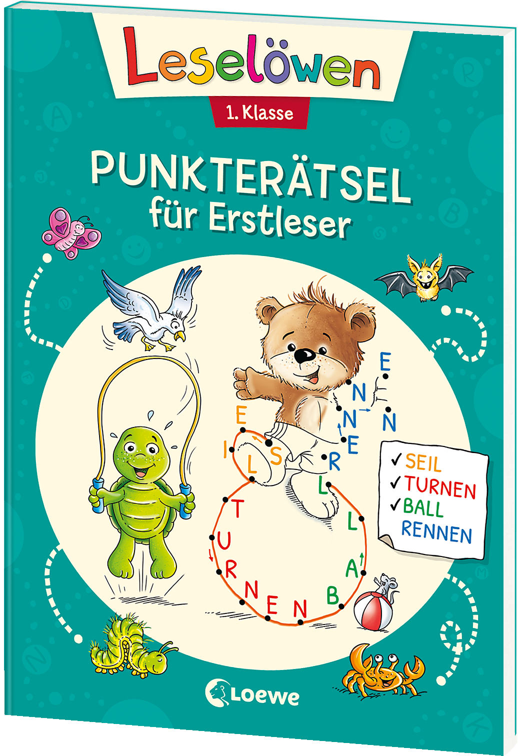 Leselöwen Punkterätsel für Erstleser - 1. Klasse (Petrol) 9783743204577