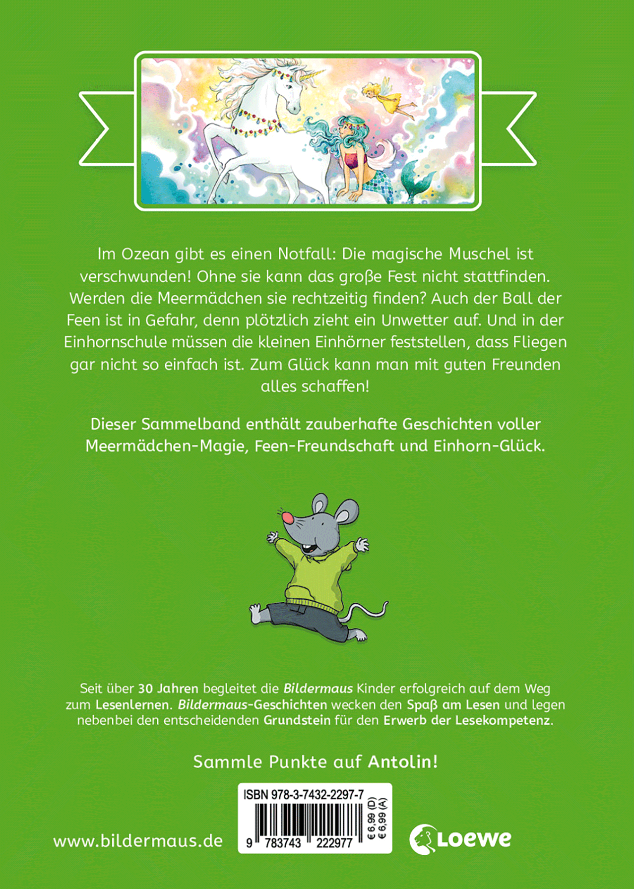 Die schönsten Bildermaus-Geschichten zum Lesenlernen - Feen, Meermädchen und Einhörner 9783743222977_01
