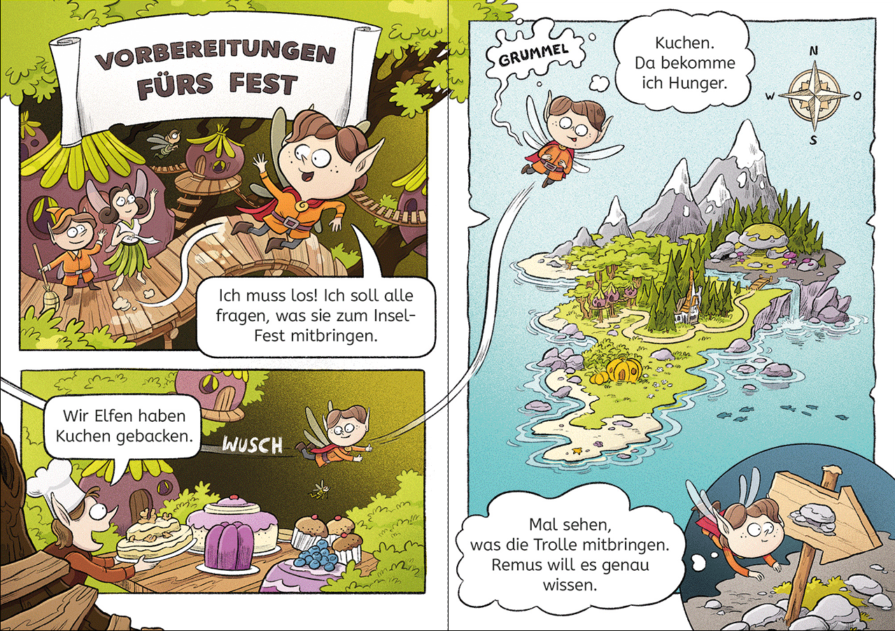 Innenseite Leseloewen Comics; Linkziel: Leseloewen Comics Landingpage Abschnitt