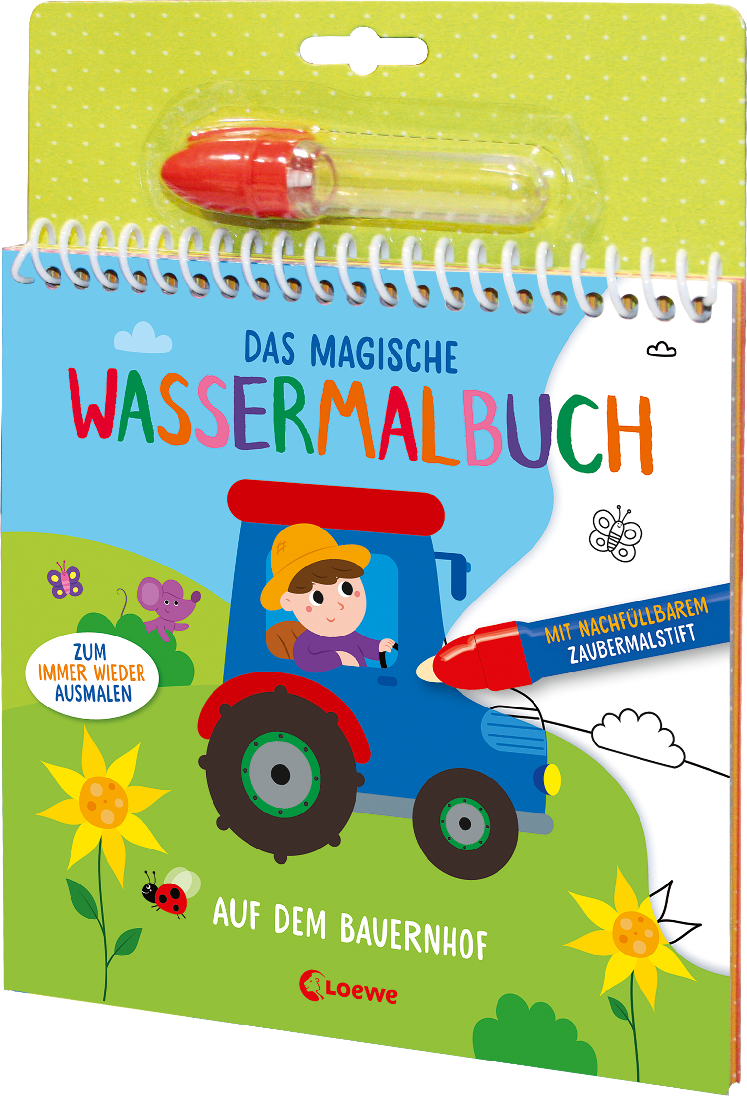 Das magische Wassermalbuch - Auf dem Bauernhof 9783743214675