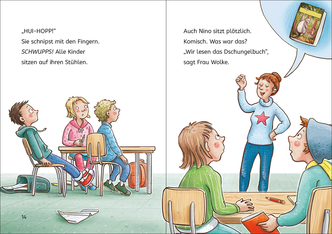 Leselöwen 1. Klasse - Hilfe, unsere Lehrerin kann zaubern! 9783743211070_4