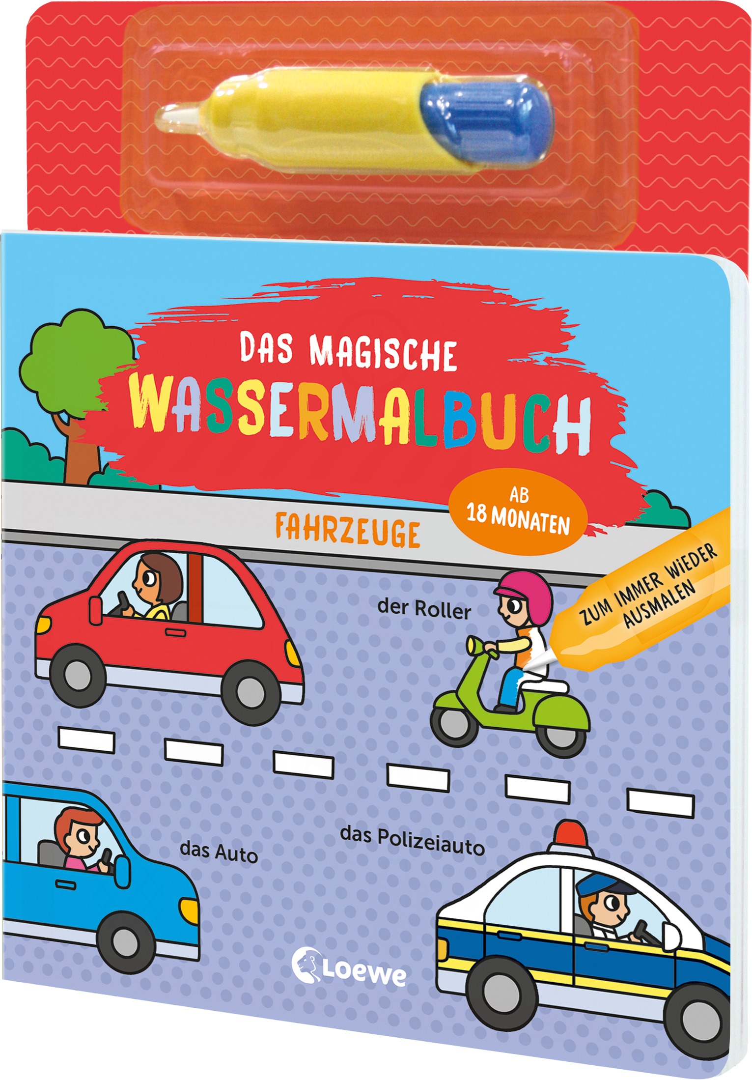 Das magische Wassermalbuch - Fahrzeuge 9783743226975