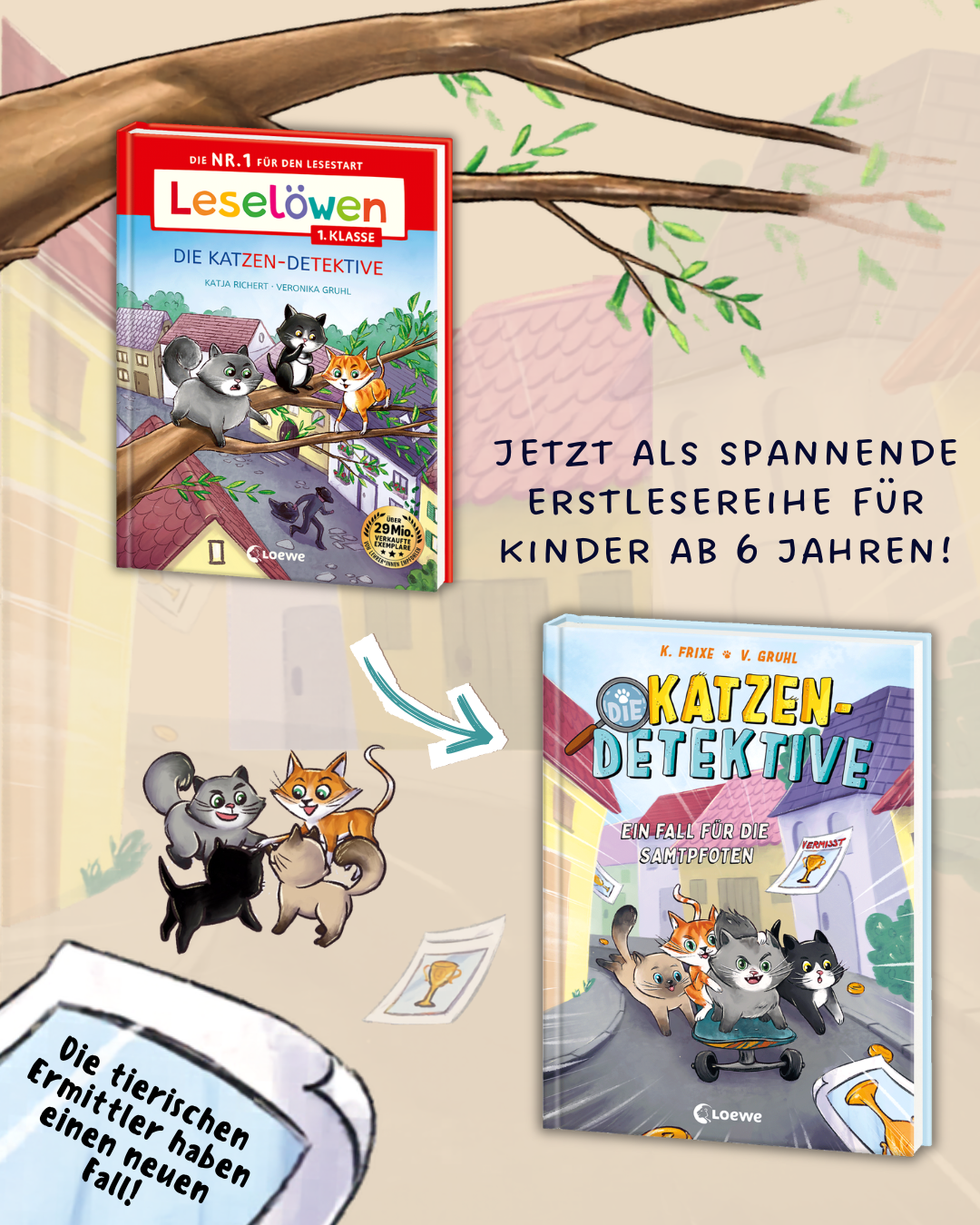 Leselöwen 1. Klasse - Die Katzen-Detektive (Großbuchstabenausgabe) 9783743216617_03