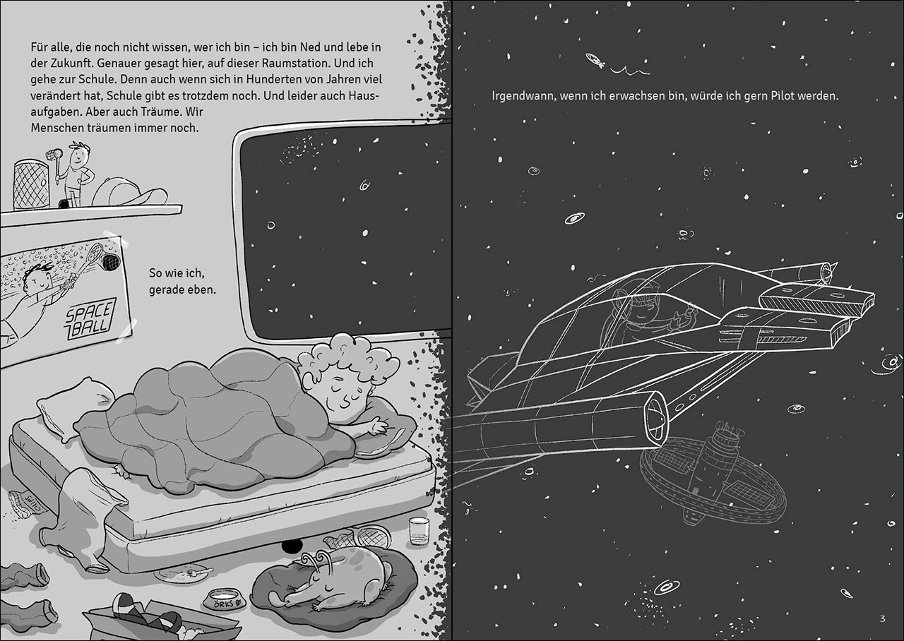 Die Weltraumschule (Band 3) - Eine galaktische Rebellion 9783743206779_1