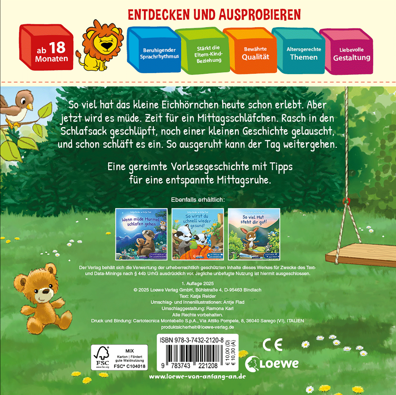 Mittagsschlaf, Mittagsruh, schon fallen dir die Augen zu 9783743221208_01