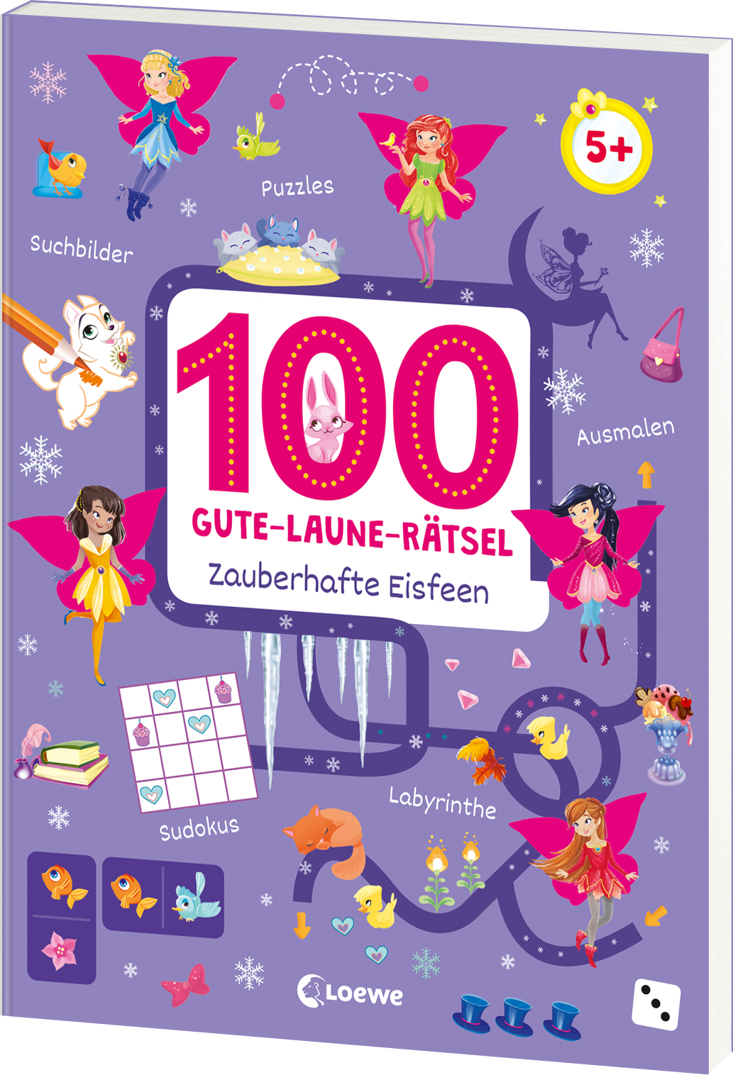100 Gute-Laune-Rätsel - Zauberhafte Eisfeen 9783743212886