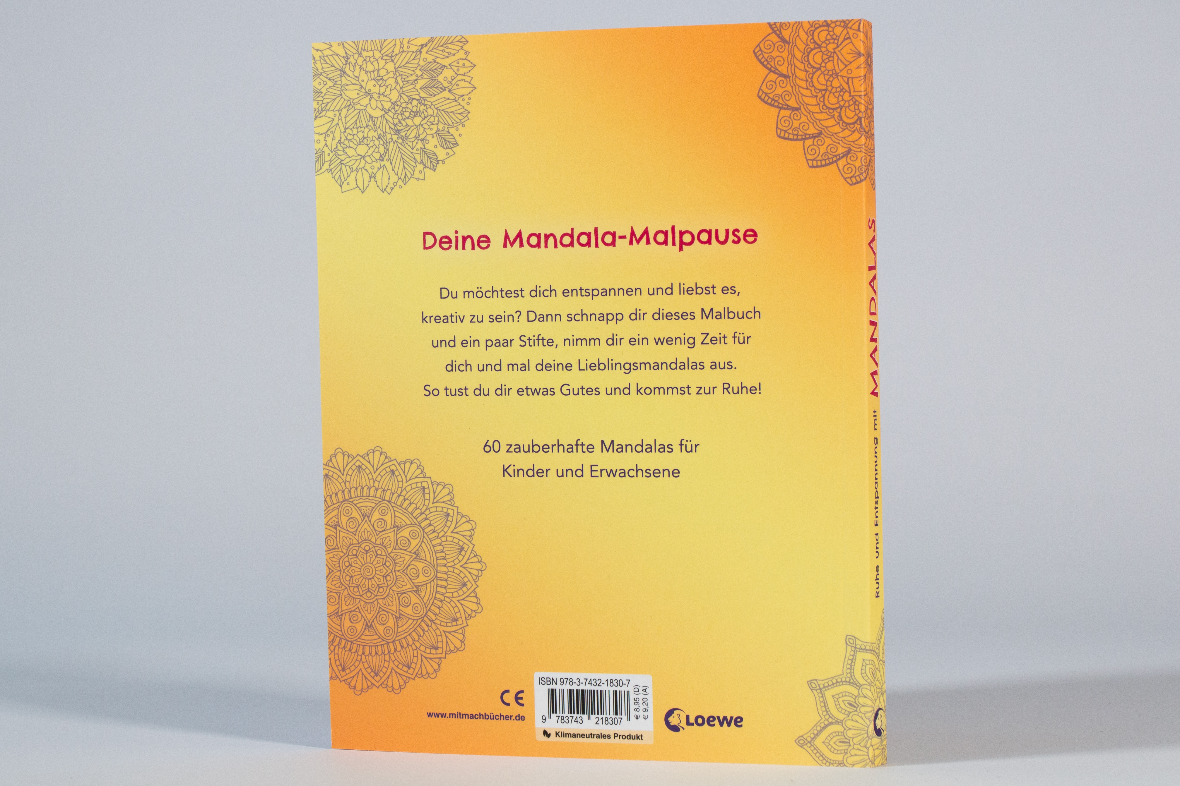 Ruhe und Entspannung mit Mandalas 9783743218307_2 Ruhe und Entspannung mit Mandalas 9783743218307_2