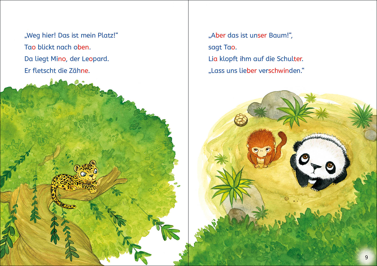 Leselöwen Lesetraining 1. Klasse - Ein Panda in der Dschungelschule 9783743210592_3