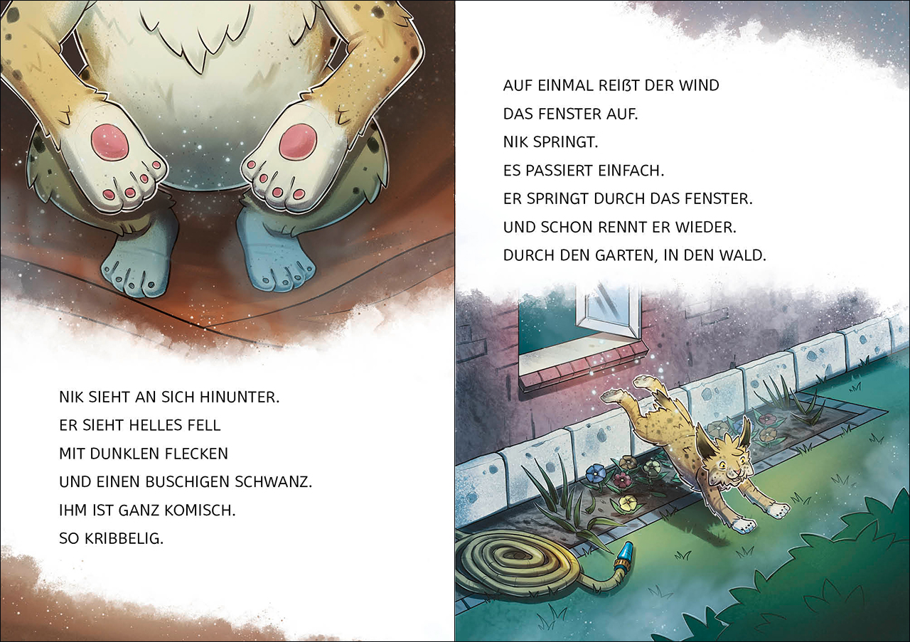 Leselöwen 2. Klasse - Die Magie des Tierwandlers (Großbuchstabenausgabe) 9783743210707_4