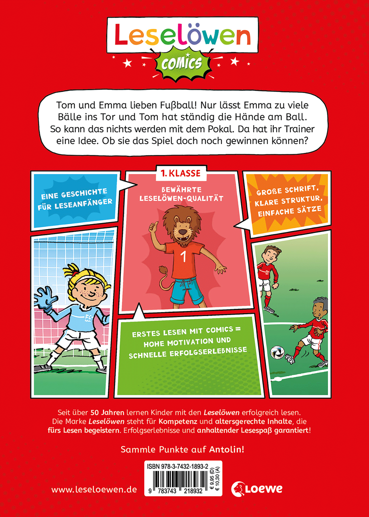 Leselöwen Comics 1. Klasse - Fußball, Tore, große Träume 9783743218932_01