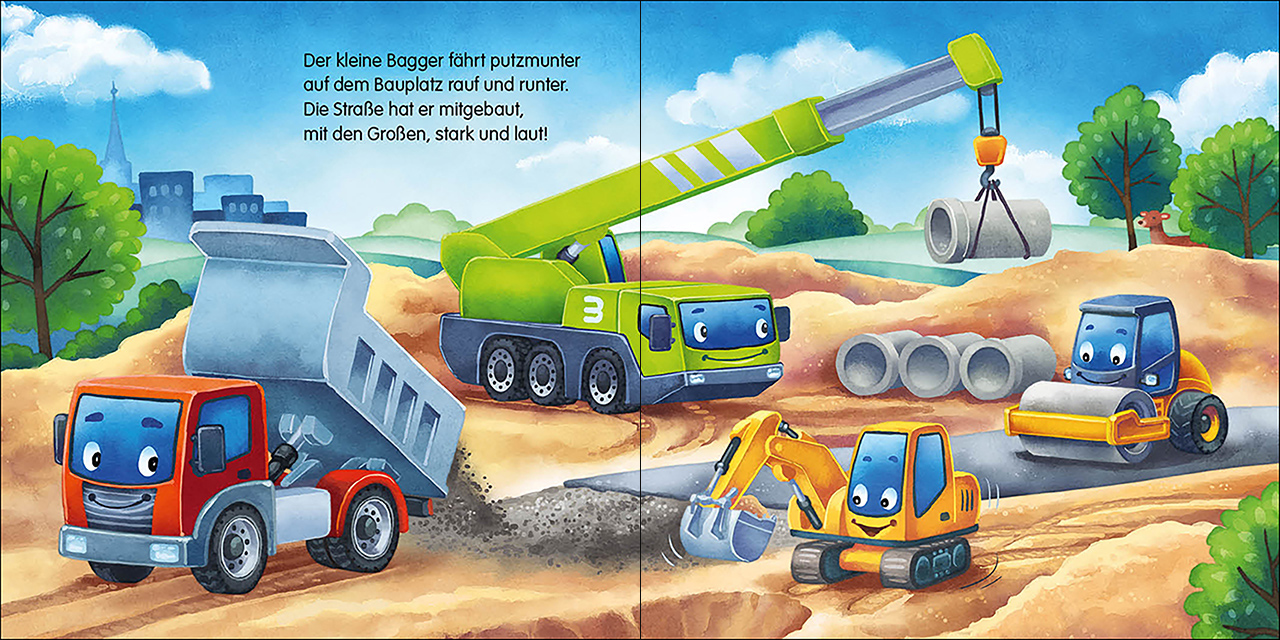 Gute Nacht, kleiner Bagger! 9783743205192_1 Gute Nacht, kleiner Bagger! 9783743205192_1