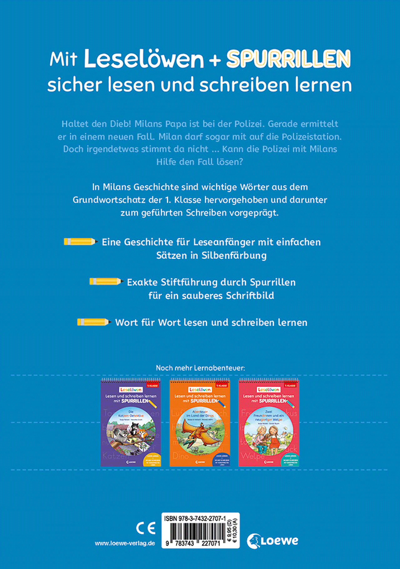 Leselöwen - Lesen und schreiben lernen mit Spurrillen - Ein spannender Fall für die Polizei 9783743227071_01