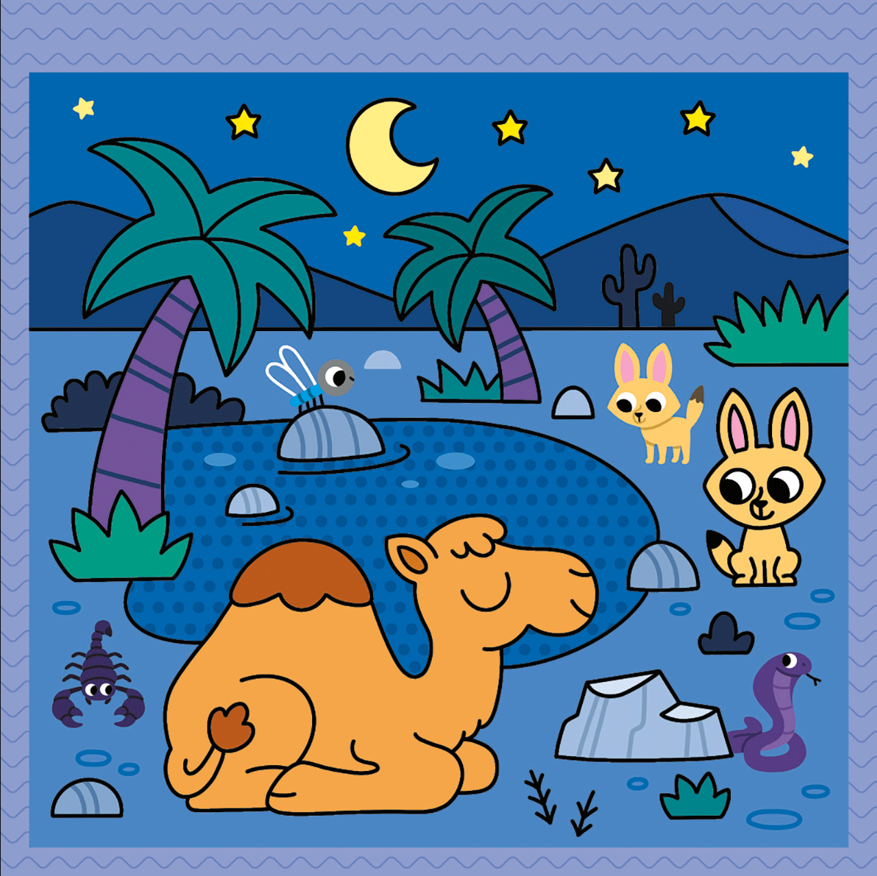 Das magische Wassermalbuch - Wilde Tiere 9783743222113_12