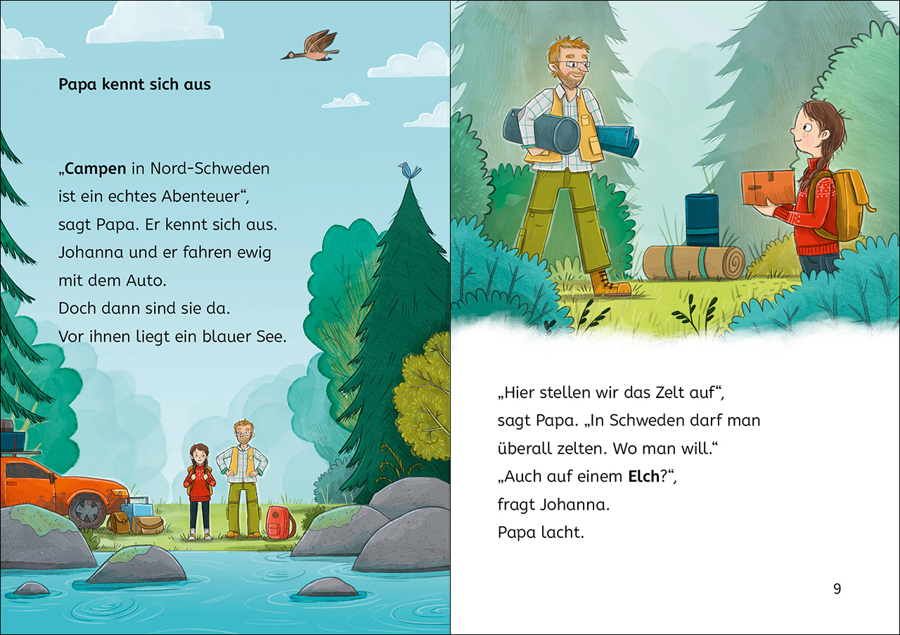 Leselöwen 2. Klasse - Geschichten von Camping-Abenteuern 9783743211742_1