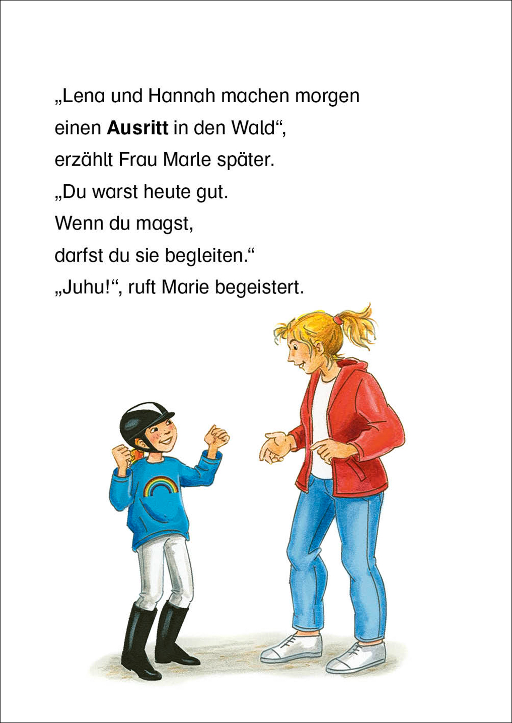Leselöwen 2. Klasse - Der erste Ausritt auf Ponyhof Apfelblüte 9783743209763_4