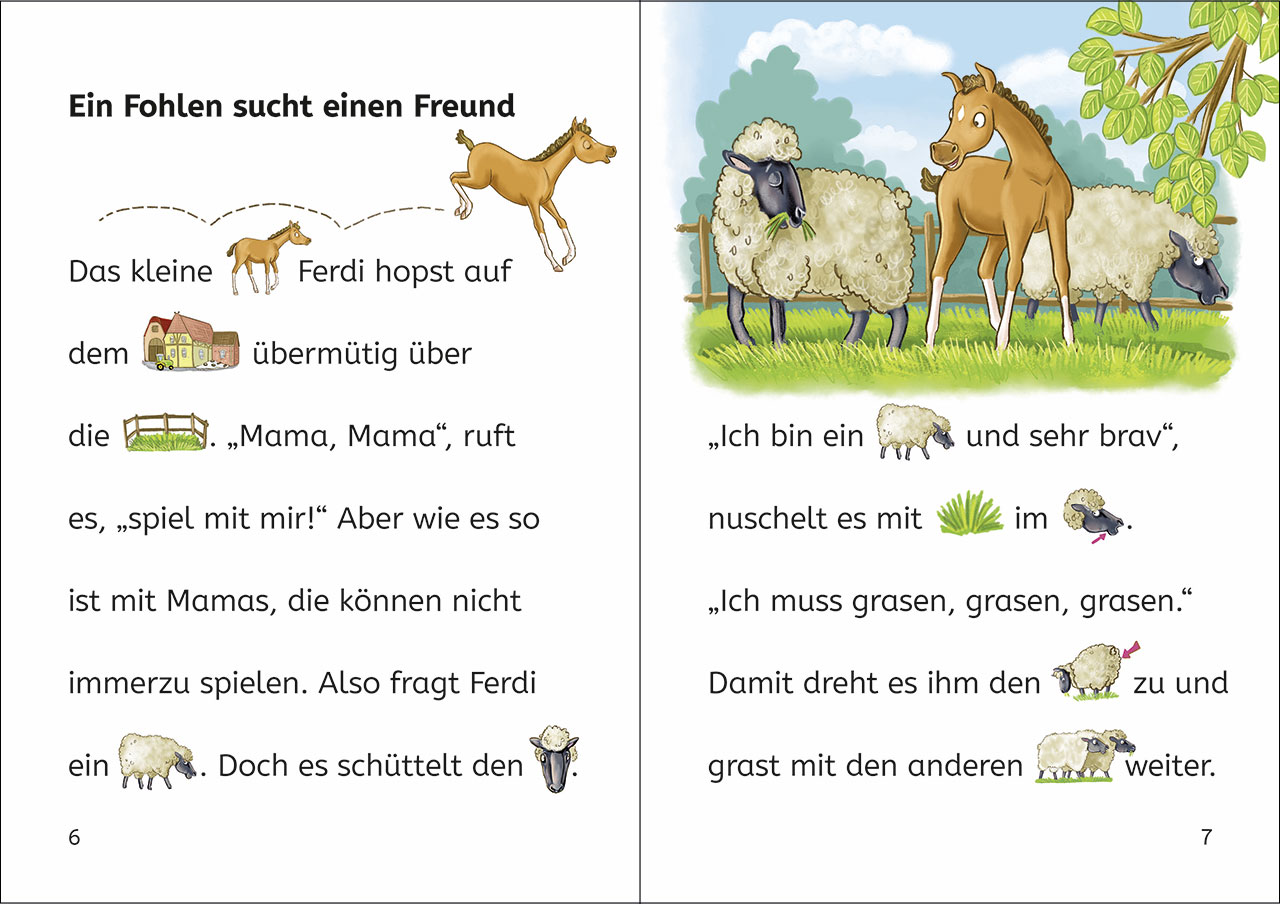 Bildermaus - Ein Freund für das kleine Fohlen 9783743217881_05