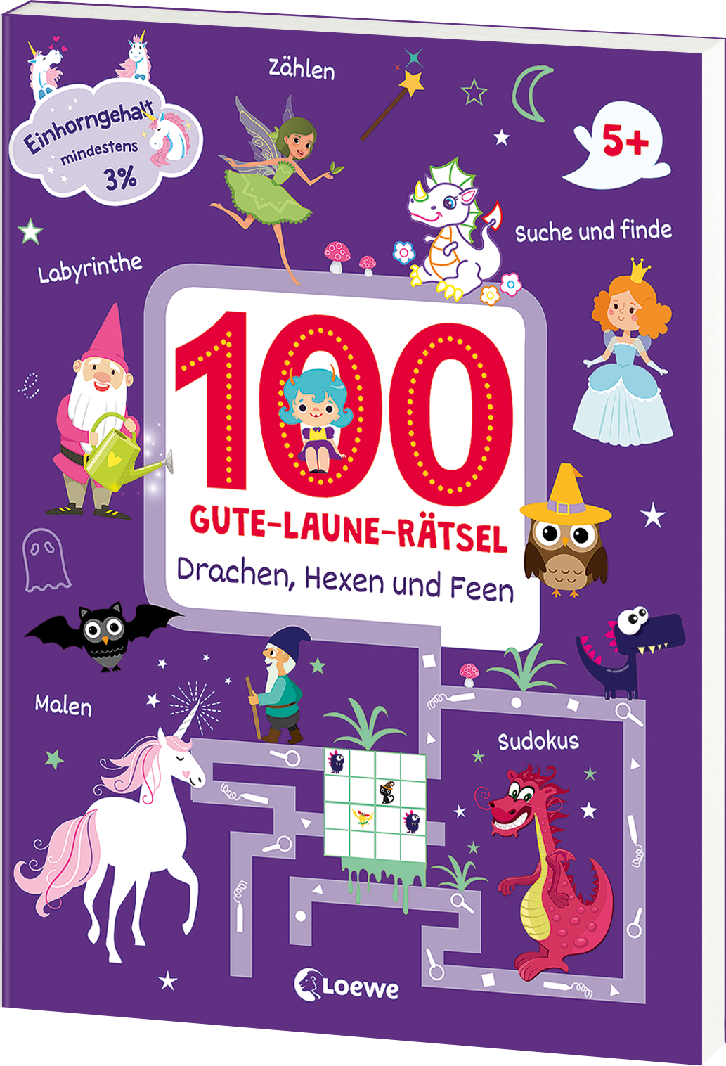 100 Gute-Laune-Rätsel - Drachen, Hexen und Feen 9783743211629