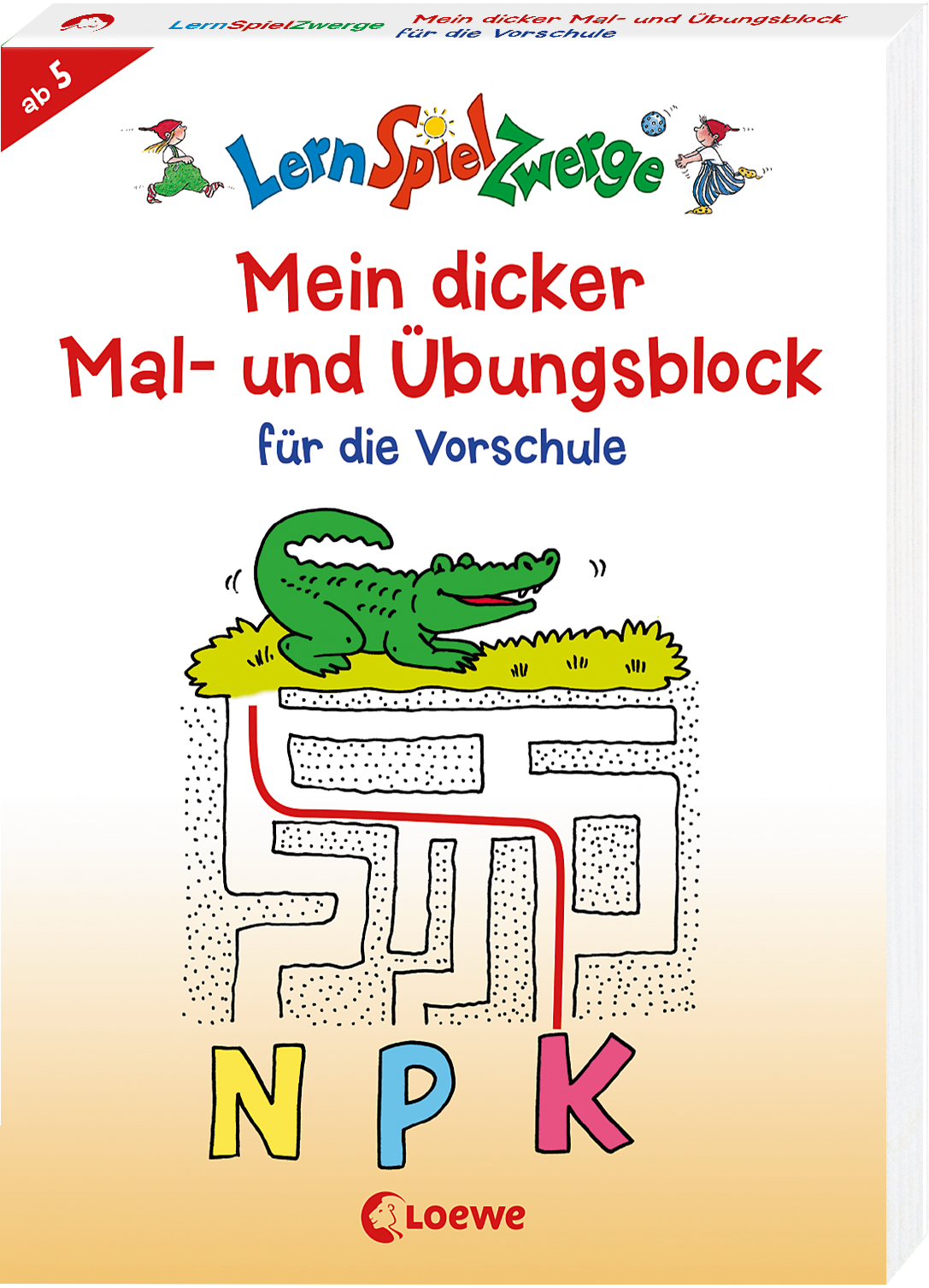 LernSpielZwerge - Mein dicker Mal- und Übungsblock für die Vorschule 9783743201934