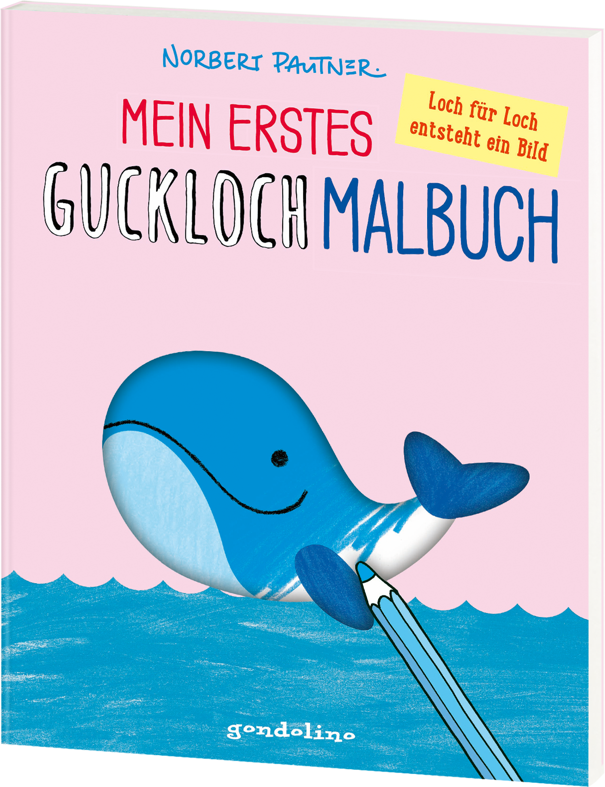 Mein erstes Guckloch-Malbuch (Wal)