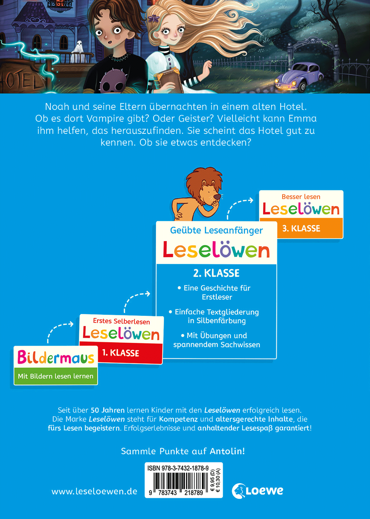 Leselöwen 2. Klasse - Willkommen im Grusel-Hotel 9783743218789_01
