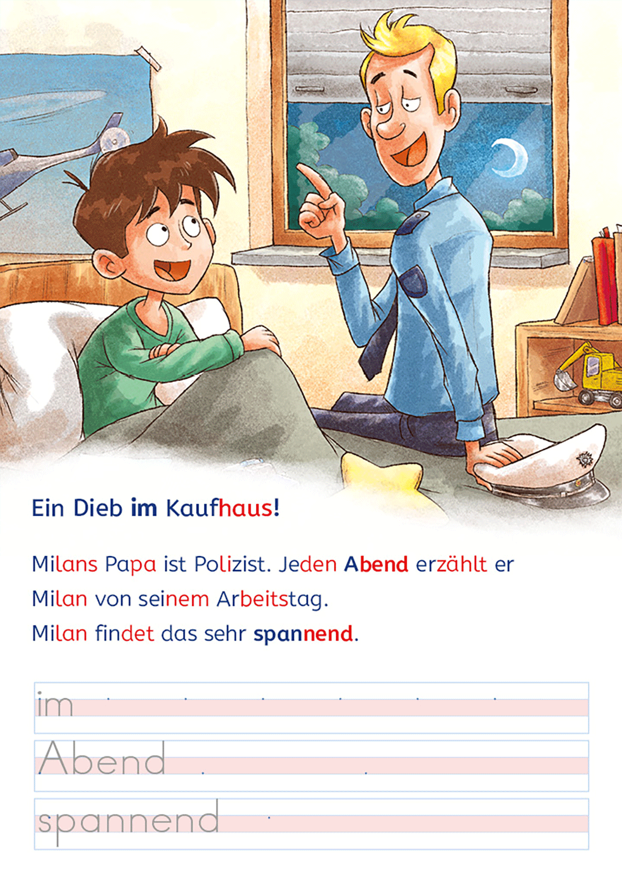 Leselöwen - Lesen und schreiben lernen mit Spurrillen - Ein spannender Fall für die Polizei 9783743227071_11