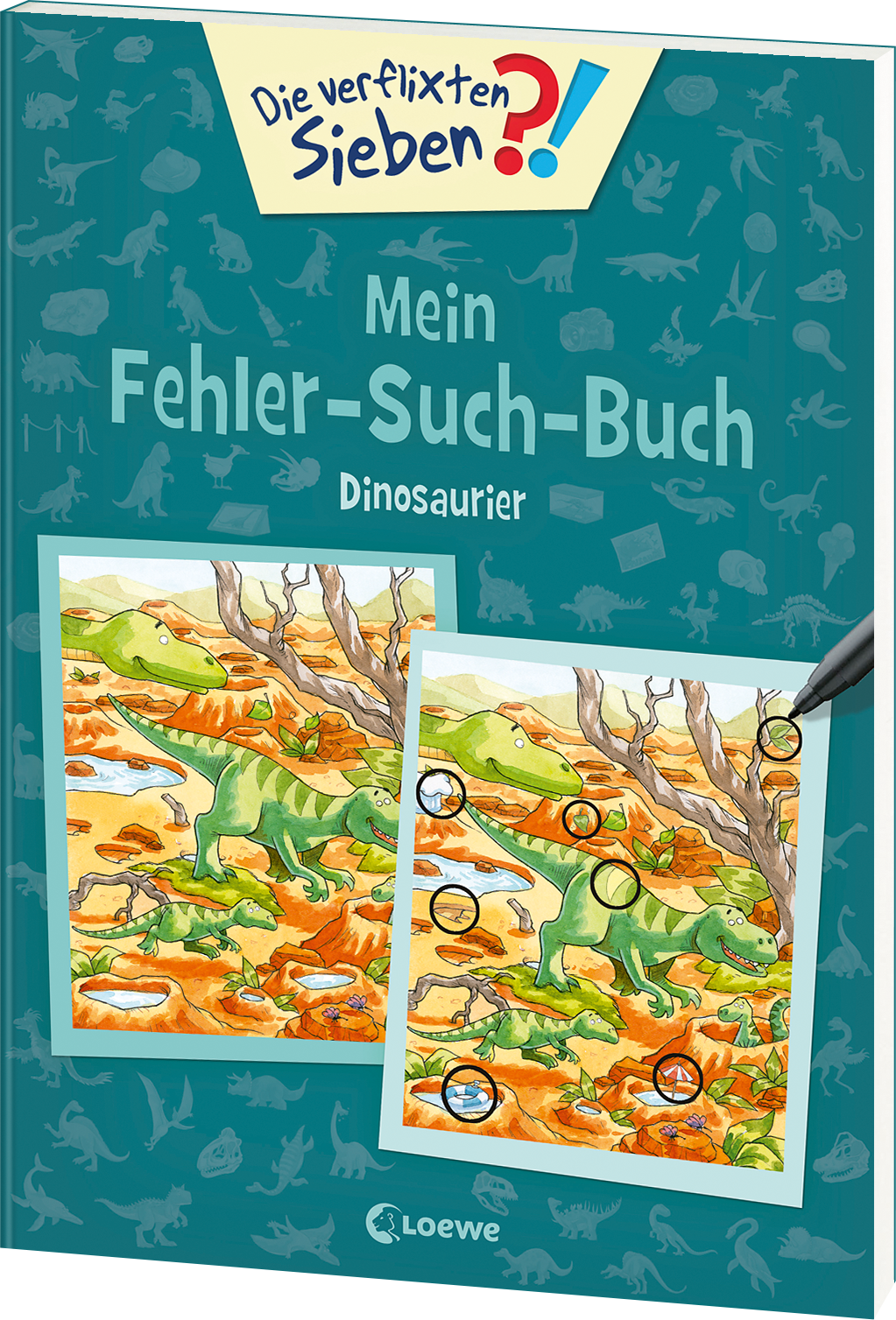 Die verflixten Sieben - Mein Fehler-Such-Buch - Dinosaurier 9783743204065