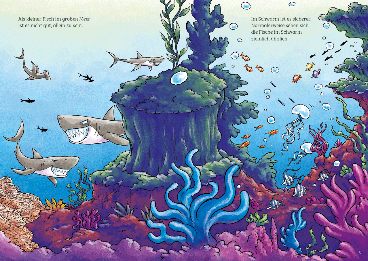 Flip, der Einhornfisch (Band 2) - Vier Freunde sitzen in der Tinte 9783743217614_11