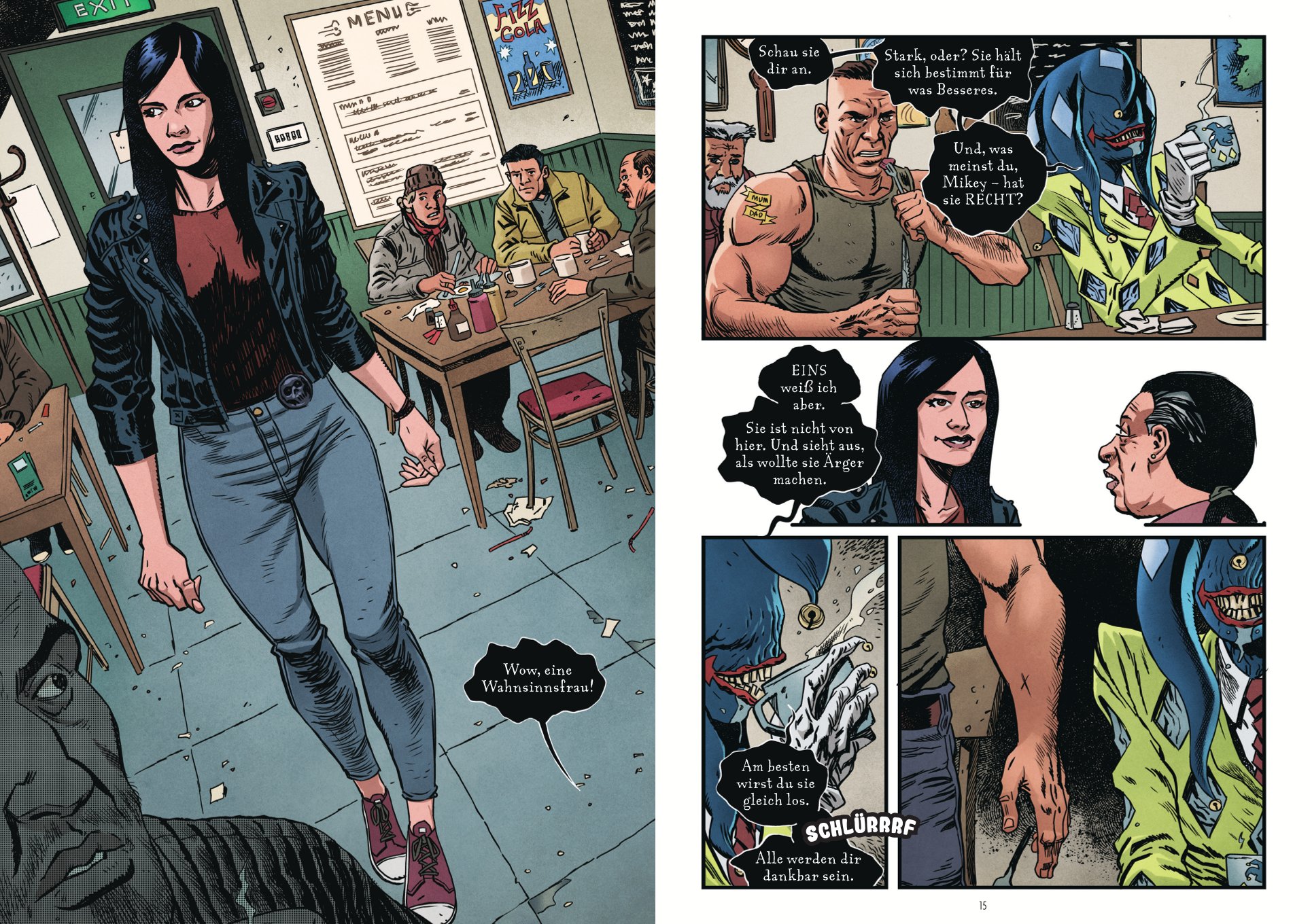 Innenseite der Graphic Novel Skulduggery Pleasant: Bad Magic