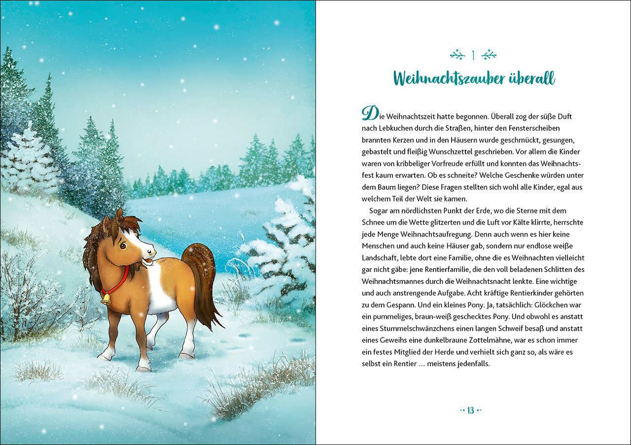 Glöckchen, das Weihnachtspony - Ein magisches Winterwunder 9783743214408_1