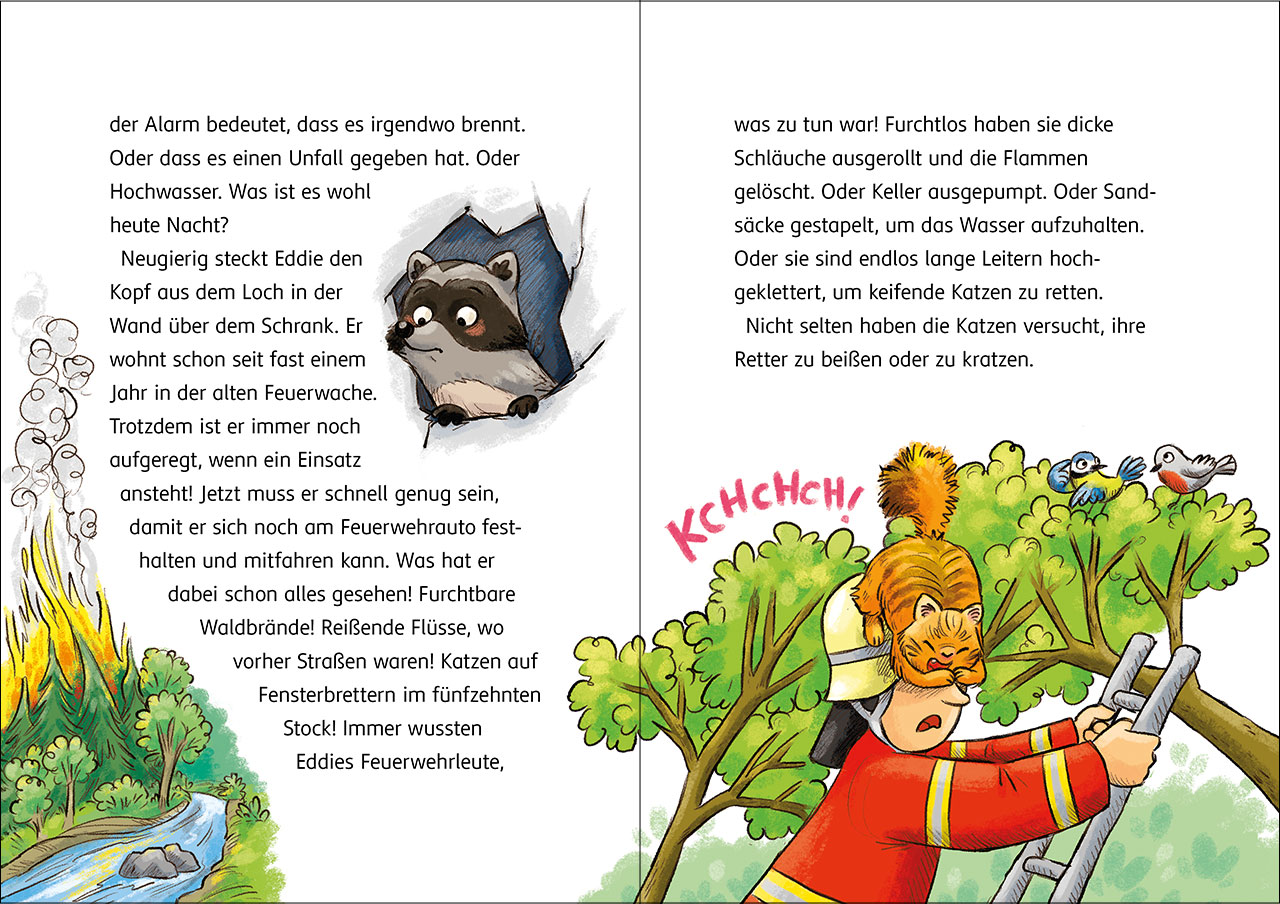 Die Tier-Feuerwehr (Band 1) - Ein Waschbär greift ein 9783743218352_06