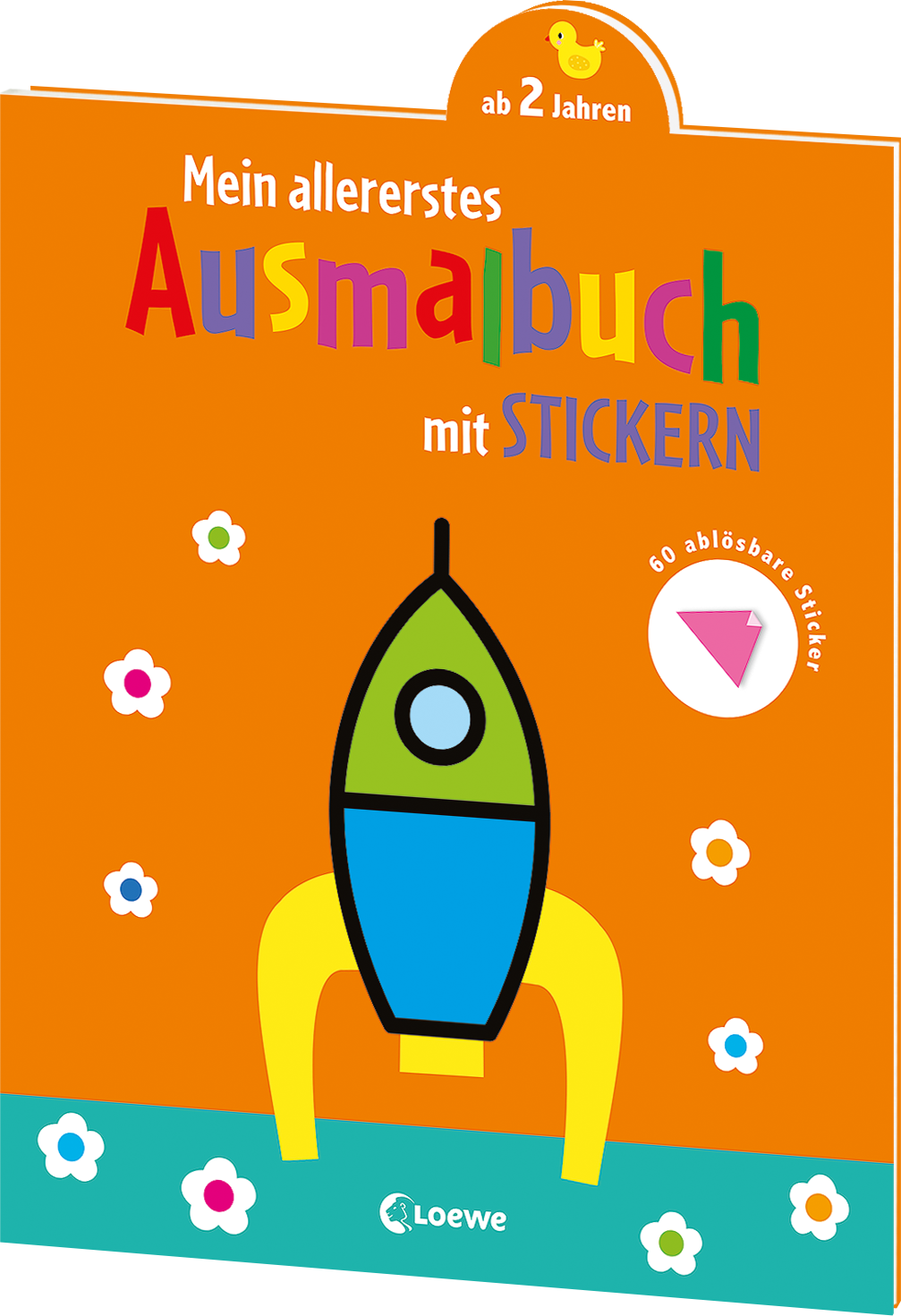 Mein allererstes Ausmalbuch mit Stickern (Rakete) 9783743210271